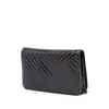 Secondhand Chanel CC Distressed Chevron Patent Crossing Wallet On Chain
