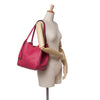 Burberry Small Embossed Grain Check Leather Canterbury Tote Secondhand