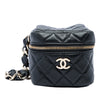 Chanel CC Quilted Lambskin Cube Wristlet Vanity Case Secondhand