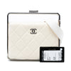 Chanel Quilted Lambskin Metal Bar Convertible Clutch Secondhand