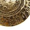 Chanel Gold Plated Rue Cambon Medallion Clip On Earrings Secondhand