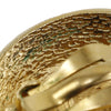 Chanel Gold Plated Rue Cambon Medallion Clip On Earrings Secondhand