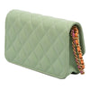 Chanel Mini CC Quilted Caviar Clutch With Chain Secondhand
