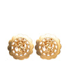 Hermès Gold Plated Bijouterie Fantaisie Clip on Earrings Secondhand