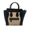 Celine Micro Tricolor Calfskin and Suede Luggage Tote Secondhand