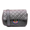 Chanel Small Iridescent Goatskin Double Carry Waist Chain Flap Secondhand