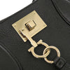 Ferragamo Grained Calfskin Studded Gancini Tote Secondhand