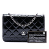 Chanel CC Quilted Patent Wallet On Chain Secondhand