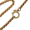 Secondhand Chanel CC Gold Plated Woven Round Pendant Necklace
