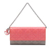 Dior Bicolor Lambskin and Patent Cannage Lady Dior Wallet On Chain Secondhand