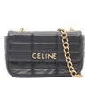 Celine Matelasse Goatskin Monochrome Chain Shoulder Bag Secondhand