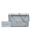 Dior Metallic Patent Microcannage Diorama Wallet on Chain Secondhand