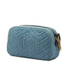 Gucci Small GG Marmont Matelasse Denim Pearly Crossbody Secondhand