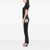Chanel CC Chevron Shearling Round Clutch with Chain Secondhand
