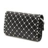 Valentino Quilted Lambskin Free Rockstud Spike Wallet On Chain Secondhand