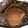 Fendi Zucca Zebra Print Canvas Diavolo Trapezio Tote Secondhand