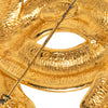 Chanel CC Gold Plated Quilted Brooch Secondhand