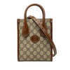 Gucci Mini GG Supreme Interlocking G Satchel Secondhand