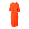 Secondhand Oscar de la Renta Cape Dress - '10s