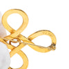 Chanel CC Gold Plated Infinity Knot Back Pin Brooch Secondhand