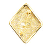 Secondhand Chanel Gold Plated CC Diamond Brooch