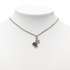 Chanel Silver Plated CC Enamel 31 Rue Cambon Pendant Necklace Secondhand