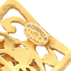 Chanel CC Gold Plated Square Clip on Earrings Secondhand