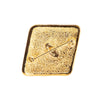 Chanel CC Gold Plated Diamond Brooch Secondhand