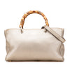 Gucci Medium Calfskin Bamboo Shopper Satchel Secondhand