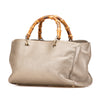 Gucci Medium Calfskin Bamboo Shopper Satchel Secondhand