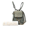 Chloé Mini Calfskin and Suede Faye Backpack Secondhand
