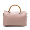 Gucci Medium Calfskin Bamboo Shopper Boston Bag Secondhand