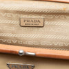 Secondhand Prada Leather Trimmed Tessuto Kisslock Frame Pochette