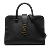 Saint Laurent Small Leather Monogram Cabas Satchel Secondhand