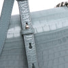 Alexander McQueen Croc Embossed Calfskin Skull Knuckle Duster Crossbody Secondhand