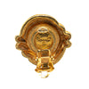 Chanel Gold Plated Faux Pearl Round Clip on Earrings Secondhand