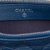 Chanel Quilted Patent Aged Calfskin Gabrielle Double Zip Clutch with Chain Secondhand