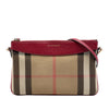 Burberry House Check Canvas Derby Peyton Crossbody Secondhand