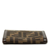 Fendi Zucca Canvas Kiss Lock Wallet Secondhand