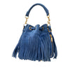 Saint Laurent Small Suede Emmanuelle Fringe Bucket Bag Secondhand