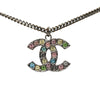 Chanel CC Brass Strass Pendant Necklace Secondhand