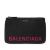 Balenciaga Leather Ville Logo Clutch M Secondhand