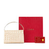 Secondhand Cartier Croc Embossed Lambskin Handbag