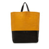 Celine Small Bicolor Suede and Calfskin Vertical Cabas Tote Secondhand