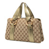 Gucci GG Canvas Metal Bamboo Handbag Secondhand