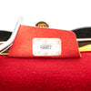 Chanel CC Quilted Suede Kiss Lock Clutch Secondhand