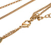 Louis Vuitton Gold Plated Strass Padlock and Key Pendant Necklace Secondhand