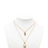 Louis Vuitton Gold Plated Strass Padlock and Key Pendant Necklace Secondhand