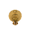 Chanel CC Gold Plated Round Clip On Earrings Secondhand