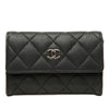 Chanel CC Quilted Caviar Flap Card Holder Secondhand